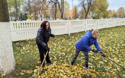 25 октября работники колледжа приняли участие в республиканском субботнике!