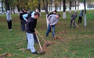 Осень радует нас яркими красками, но вместе с тем приносит много опавшей листвы.