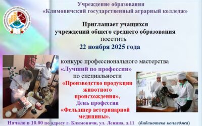 Лучший по профессии “Техник-технолог”. День профессии “Фельдшер ветеринарной медицины”.