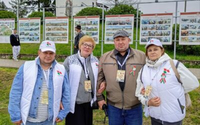 Сотрудники колледжа на семейном патриотическом фестивале «Время» в комплексе «Линия Сталина»